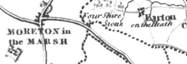 Detail from a map published by Pigot in 1828