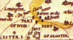 Detail from John Speede's map of 1610